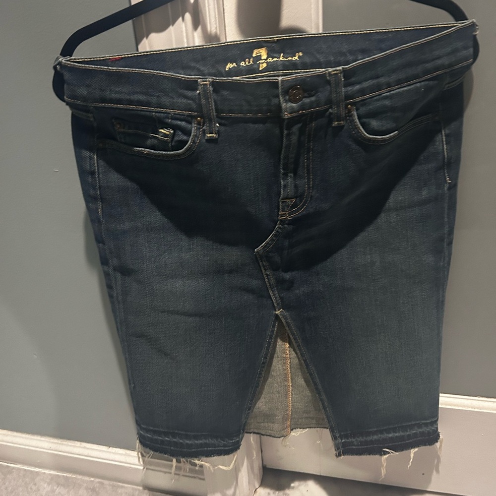 Used but great condition 7 for all mankind denim skirt